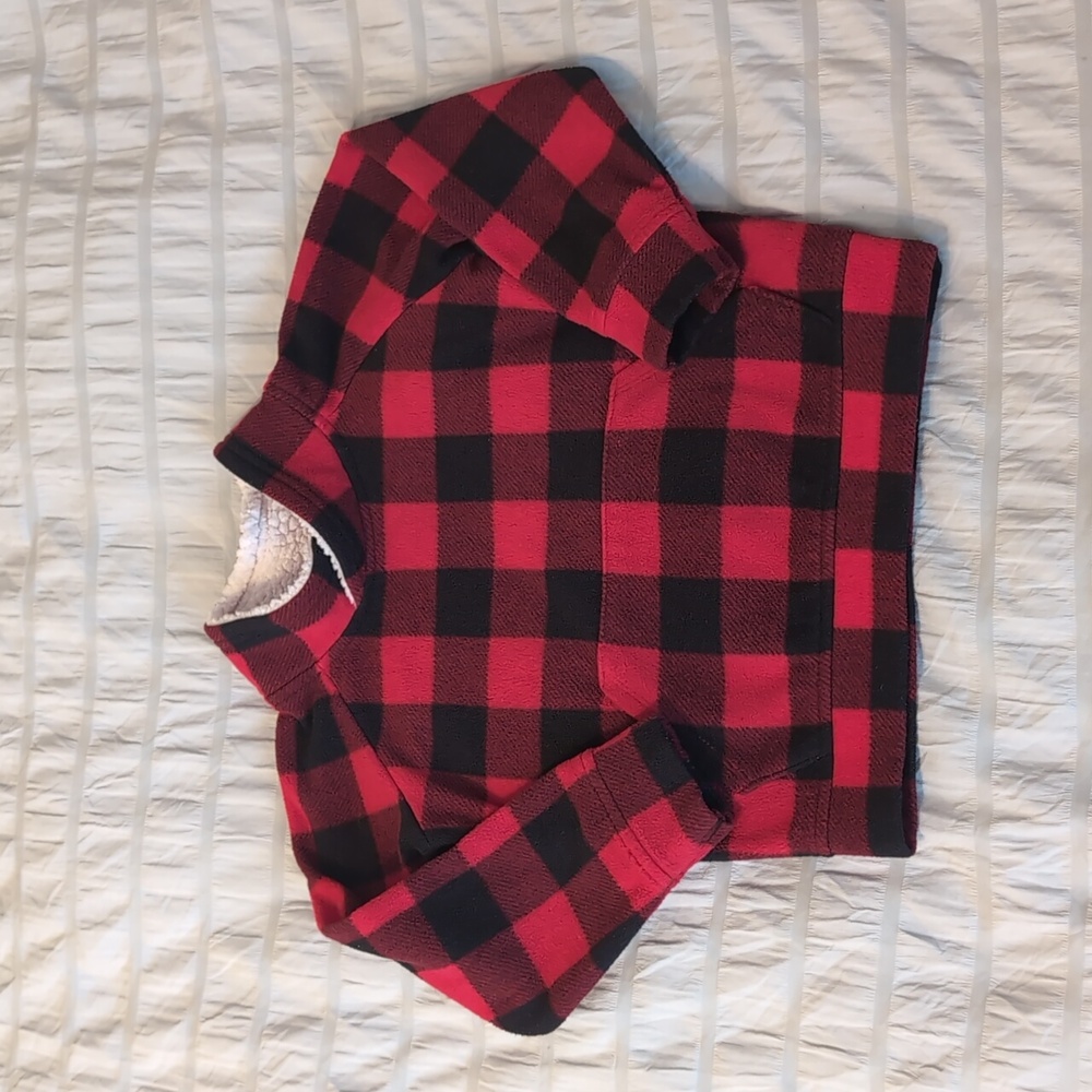 3T Micro Fleece Mock-Neck Pullover Red Buffalo Old Navy